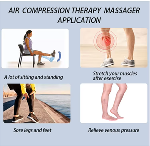 <b>Air</b> Compression Leg Massager Sequential Pressure Therapy <b>Boots</b> Muscle Recovery Rehabilitation Equipment - Product Image 3