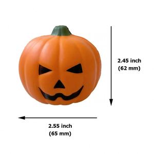 Pelota Antiestrés de Espuma PU con Forma de Calabaza de Halloween, Personalizable con Logotipo, para Promociones de Eventos - Product Image 2
