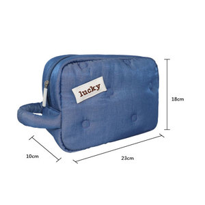 Fashionable Small Square Wrist <b>Bag</b> Makeup <b>Bag</b> with Zipper Closure Designed for Summer Cosmetics or Travel <b>Storage</b> for Ladies - Product Image 3