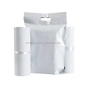 Eco-Friendly Plastic Packaging Courier Mailing Poly Postal Self Seal Bags Custom Logo Recyclable Mailer Bag With Handle