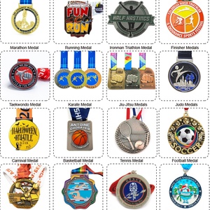 Fabricante de Medallas, Medallas Deportivas de Metal 3D al por Mayor, Medallas de Oro Personalizadas para Triatlón, Maratón y Carreras - Product Image 6