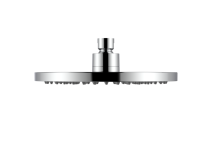Pommeau de douche moderne ABS chromé à joint sphérique, pour salle de bain et hôtel, à effet pluie, économie d'eau, pressurisé, simple