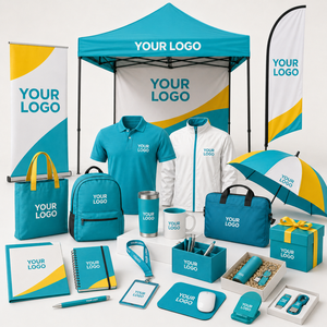 Premium Company Swag Bag Collection Tote Backpack Bottle Notebook Badge Holder Keychain For Exhibition Show Convention Giveaway - Product Image 4