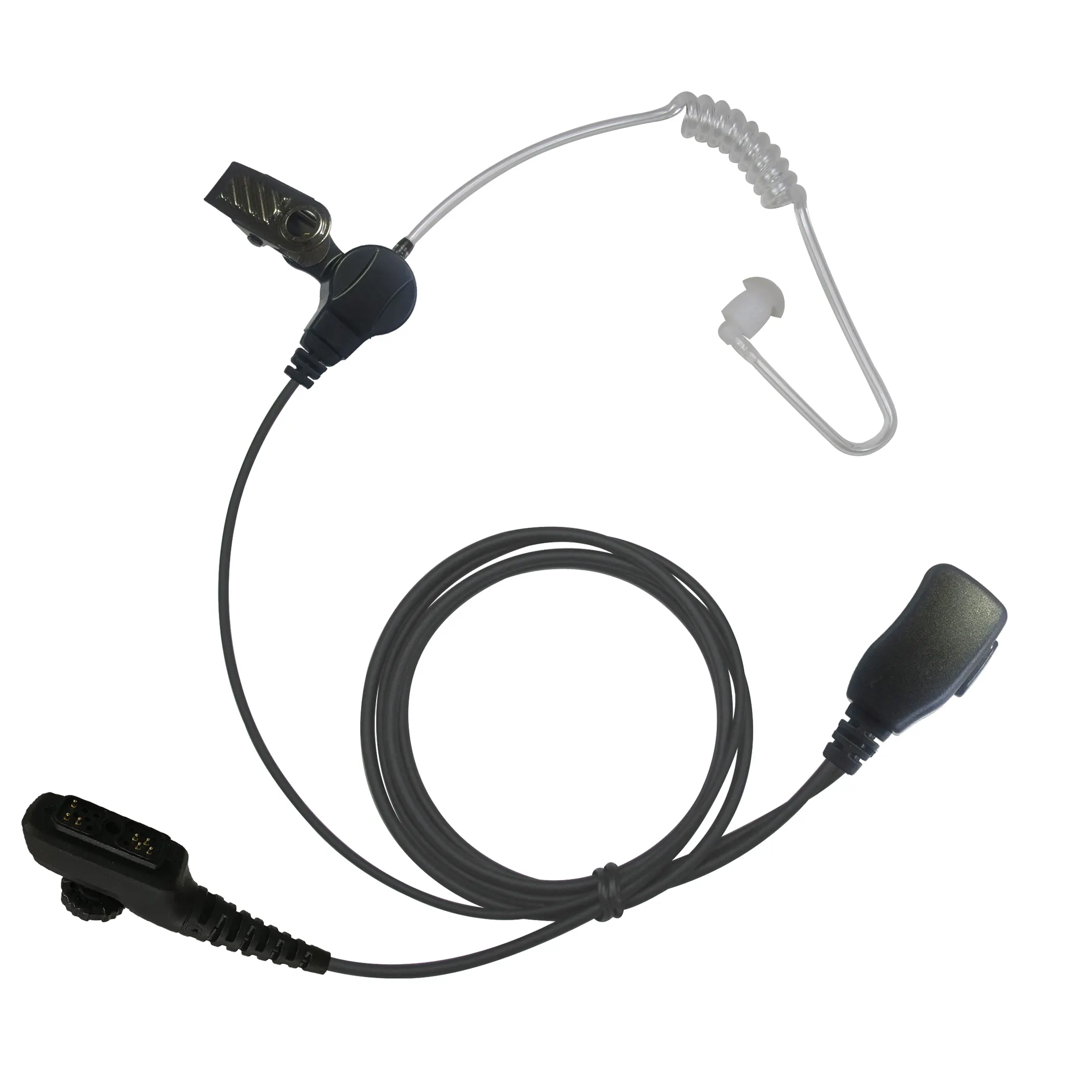 Air Tube Earpiece Headset Earphone with PTT and Microphone for EADS NOKIA AIRBUS THR9 THR9I Two Way Radio