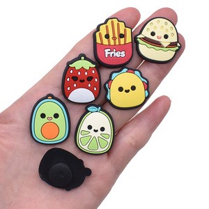 HY Original - Adornos de PVC para Zapatos con Forma de Frutas (Naranja, Melocotón, Plátano, Manzana, Cereza), Decoraciones para la Parte Superior de Sandalias de Diseñador, Accesorios para <span class=keywords><strong>Zuecos</strong></span> - Product Image 4