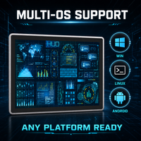 PC industriel tout-en-un YCT avec écran HMI et tableau de bord HUD pour la surveillance de la ligne de production MES et l'usine intelligente
