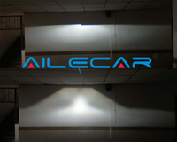 AILECAR Projecteur Bi-Xénon 3.0 Pouces avec Lentille Bleue H4, Lentille de Projecteur pour Voiture, Lentille de Projecteur Bi-Xénon de Haute Qualité