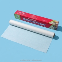 Papel de Hornear de Silicona de Grado Alimenticio Resistente a Altas Temperaturas, Rollo Pequeño Antiadherente y Antigrasa para Restaurante