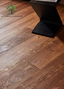 Parquet en bois massif contrecollé de qualité supérieure, chêne blanc européen, finition huilée, épaisseur de couche de revêtement 4 mm, pose par clic. - Product Image 5