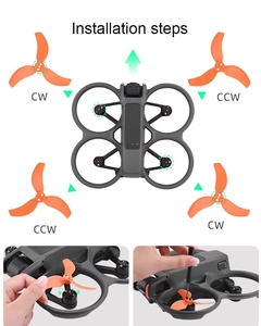 4 قطع/كيس مراوح ثلاثية الشفرات لطائرة دي جي آي أفاتا 2، مراوح ملونة متعددة الاستخدامات، أجنحة وملحقات - Product Image 5