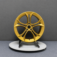 Jantes en alliage forgé personnalisées, 1 pièce, jaune brillant, 5 branches, 19, 20, 21, 22 pouces, 5x112, 5x114.3, 5x120 pour BMW M3 M4 Porsche 911