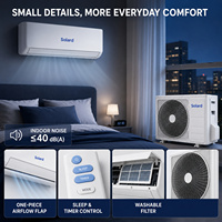 Climatiseur Solaire 9000 BTU, Système Hybride AC/DC Split Inverter, Alimentation Solaire 500W, Refroidissement Uniquement, Pour Usage Domestique et Chambres