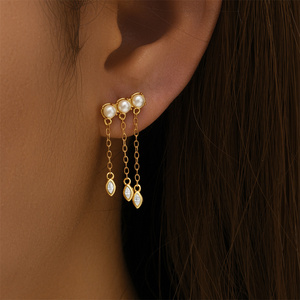 Pendientes de Plata de Ley 925 con Borlas y Perlas CANNER, Joyería Fina - Product Image 5
