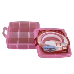 Plastic 24-Compartment 4-Layer Storage Box With Lid Organizer For Food And Miscellaneous Items Rectangle Standing Type - Product Image 5