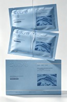 Boîte carrée ondulée personnalisée bleu marine Baoren, emballage en papier déchirable, pochette d'expédition avec bande de fermeture éclair, écologique, biodégradable, pour supermarché