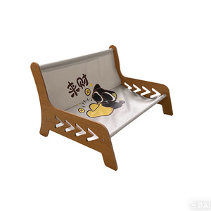 Sillón para gatos de primavera y verano, sofá de madera maciza, cama para perros, se puede usar para recostarse o dormir, elevado sobre el suelo para el verano - Product Image 3