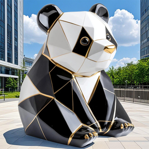 Sculpture de chien blanc S57 en acier inoxydable, personnalisable, pour la décoration des zones d'enfants et les scènes d'événements culturels - Product Image 5