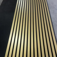 Panneaux acoustiques décoratifs en placage PU or et argent pour la réduction du bruit, idéaux pour les hôtels et les gymnases (APK023)