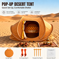 Tenda Camping Arab Tahan Pasir Ukuran Besar, Tenda Tidur Gurun, Tempat Berteduh Majlis Arab untuk Komersial