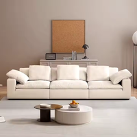 Ensemble de canapés de salon en forme de L au design moderne et haut de gamme européen Mobilier de maison confortable pour villas