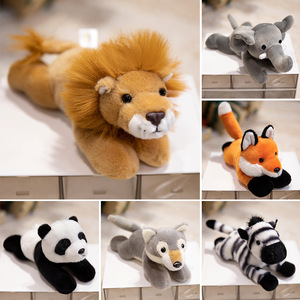 Peluche mignonne de dessin animé, renard, zèbre, panda, rembourrage en coton PP, 22cm-25cm, décoration de table de bureau, cadeau de fête pour enfants - Product Image 3