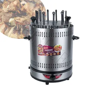 Automatische Barbecue Machine Elektrische Grill Kleine Huishoudelijke Rookvrije Familie Flip Grill Elektrische Spies 6/8/10 Kebabs