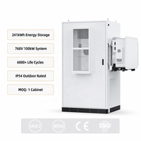 Armoire industrielle de stockage de batteries solaires 241 kWh pour système micro-réseau de réduction des pics de consommation en grande usine