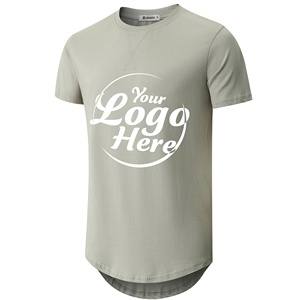T-shirt de sport personnalisé pour hommes 100% coton T-shirt surdimensionné de base unisexe Street Fashion T-shirt uni pour hommes vente en gros - Product Image 1