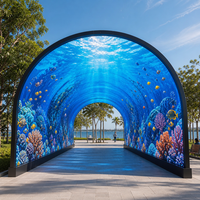Immersive P4 Outdoor Flexible Vollfarbige LED-Anzeige Werkslieferung IP65 Hochauflösend Sonnenlicht-Lesbar Magnetische Weiche Anzeige