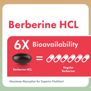 Suplemen Betaine Alami Private Label 60 Kapsul Lunak Berberin 1500mg Mengaktifkan Glp-1 untuk Wanita dan Pria - Product Image 3