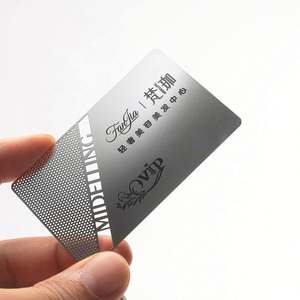 Nouveauté Cartes de visite en métal noir mat vierges 0,8 mm - Product Image 5