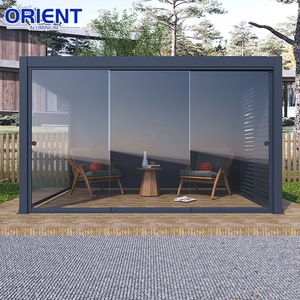 Abri <span class=keywords><strong>de</strong></span> <span class=keywords><strong>jardin</strong></span> en aluminium haut <span class=keywords><strong>de</strong></span> gamme au design élégant, à prix abordable, avec structure renforcée, crée une espace <span class=keywords><strong>de</strong></span> vie extérieur supplémentaire pour le <span class=keywords><strong>jardin</strong></span> - Product Image 5