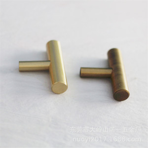 T-Shaped <b>Copper</b> Furniture Handle Minimalist Design For Home Decoration Durable - Product Image 3