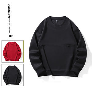 เสื้อสเวตเตอร์แบบสวมหัวสำหรับผู้ชายเสื้อโค้ทคอโจ๊กเกอร์สีพื้นสำหรับกีฬาสันทนาการสไตล์ลำลอง - Product Image 3