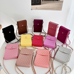 Bolso de Teléfono de Silicona Clásico Vintage Personalizado para Mujer, Mini Bolso Bandolera con Cadena Desmontable, para Uso Diario - Product Image 1