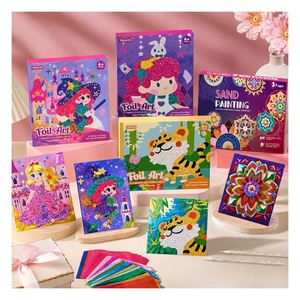 Educational Foil <b>Mosaic</b> <b>Kit</b> Children Animal Picture Activity Set Color Recognition Handmade Classroom Reward Gift - Product Image 6