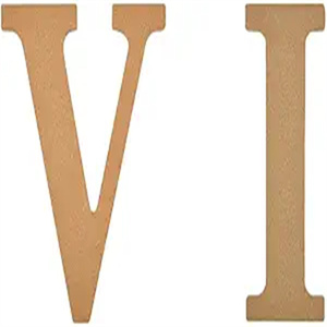 हस्तनिर्मित खड़ी हुई लकड़ी की क्रबल टाइल पत्र 10 सेमी ऊर्ध्वाधर लकड़ी के अक्षरों को 10 सेमी ऊर्ध्वाधर लकड़ी के अक्षर - Product Image 2