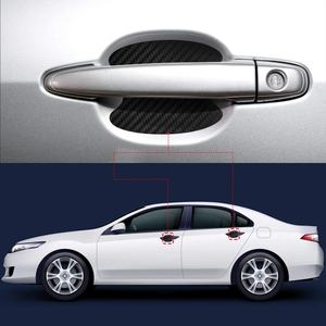 4 pièces, autocollants de protection pour poignées de porte de voiture, film de protection pour poignées de voiture en fibre de carbone, film de protection pour voiture résistant aux rayures - Product Image 2