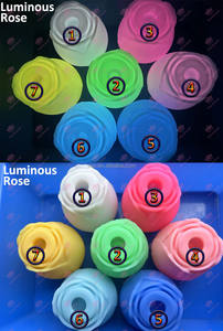 SacKnove baru warna bercahaya mengisap bunga mainan seks puting Sucker klitoris Stimulator menyala dalam gelap mawar <span class=keywords><strong>Vibrator</strong></span> untuk wanita - Product Image 2