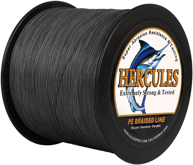 100% PE 4 Strands Braided Fishing Line, 10 20 30 40 LB PE Braided Fishing Line Super Performance