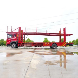 Remolque de camión de reparto de coche plano de doble cubierta Dongfeng, camión de transporte de 6 <span class=keywords><strong>coches</strong></span>, camión de transporte automático a la venta - Product Image 4
