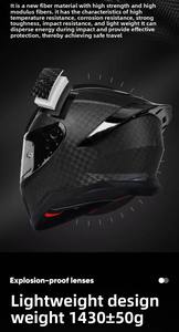 Casco da Moto Integrale in Fibra di Carbonio Nuovo all'Ingrosso di Fabbrica con Maschera di Protezione Solare per Guida Fuoristrada - Product Image 6