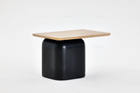 Meuble de table en acier en bois de chêne modernisme minimal table basse moderne tables basses pour salon mobilier de maison moderne