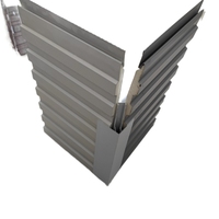 Panel sándwich de PU personalizado, accesorios de aleación de aluminio, tira de conexión de pieza de unión para perfiles de casas de construcción de acero ligero