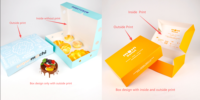 Boîte en papier pour emballage alimentaire de donuts mochi, desserts de boulangerie, 3, 6, 12 donuts, sushi, beignets, gâteaux sucrés, snacks, avec logo personnalisé en gros