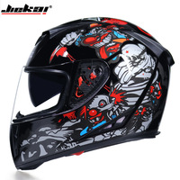 Casque intégral pour vélo électrique Jiekai, matériau ABS, certifié DOT, unisexe, quatre saisons, double visière anti-buée, chaud, personnalisé
