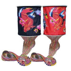 Filet de pêche multifilament à double nœud, portable, pour pêcheurs, avec perles colorées et poignée en métal. - Product Image 4