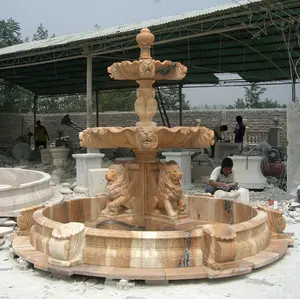 Moldes de escultura de mármore, fonte de mármore para escultura ao ar livre, decoração antiqueda de água da fonte