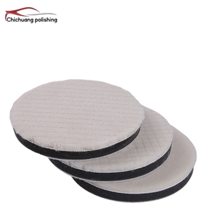 Ch'iChuang OEM DA Tampon de polissage automobile en laine de mouton 100% naturelle, Hebei, grain 100, abrasif moyen, forme disque - Product Image 3