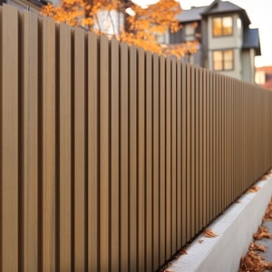 Planches décoratives anti-pourriture recyclables pour clôture de jardin, mur extérieur, terrasse et cloisonnement de jardin, panneau mural extérieur WPC - Product Image 1
